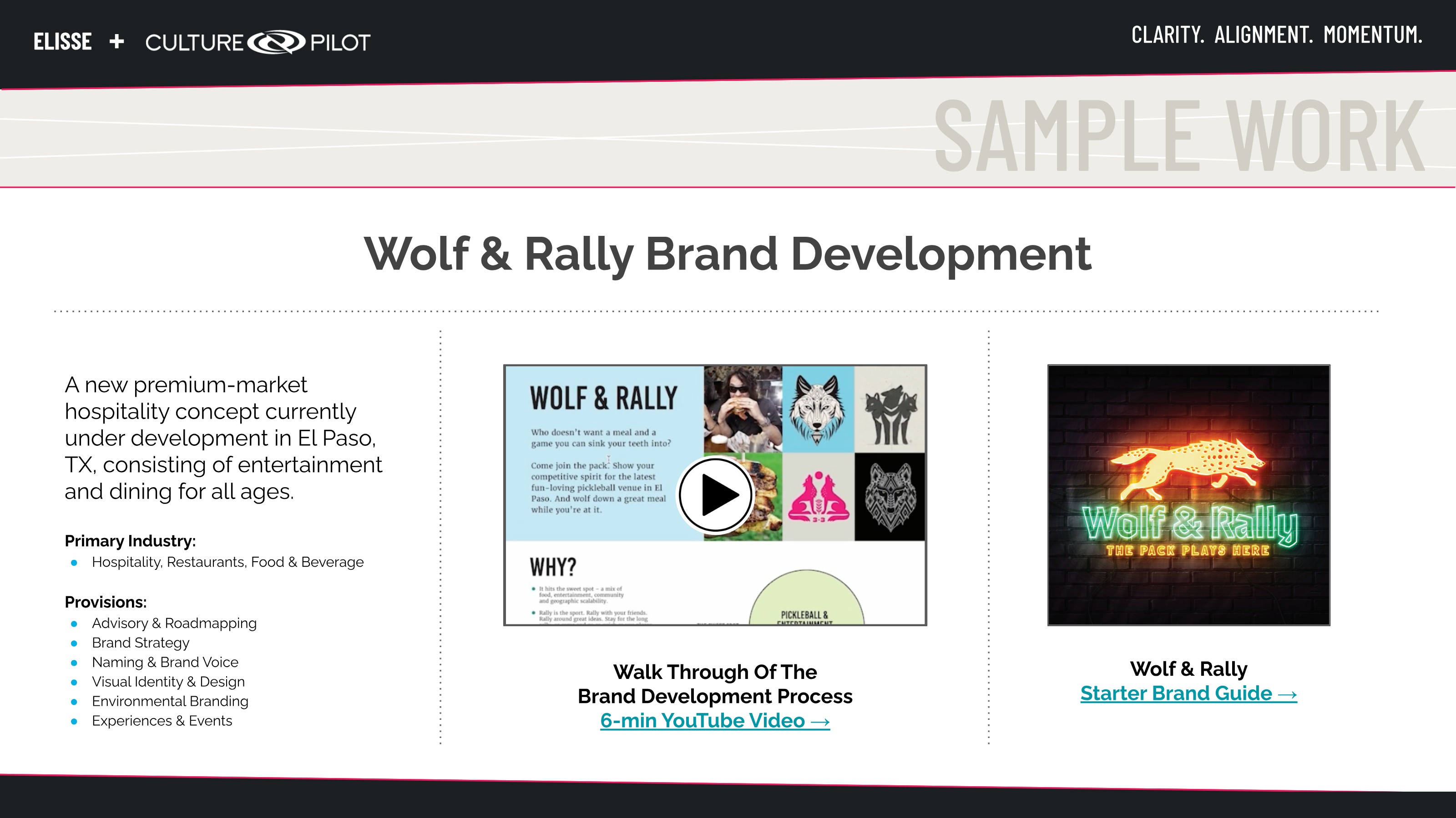 Wolf & Rally Brand Development